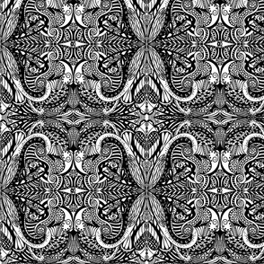 Intricate Doodles in black _ white