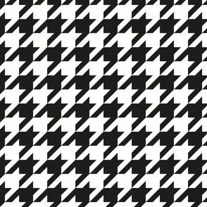 houndstooth black and white - small