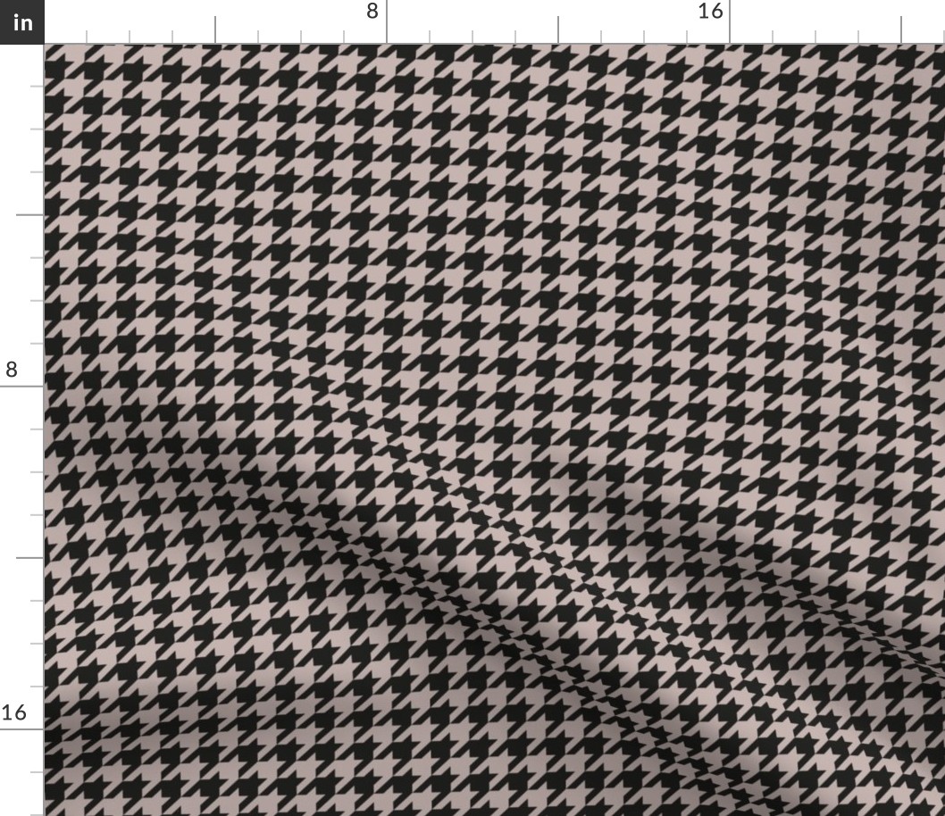 houndstooth black and taupe - small