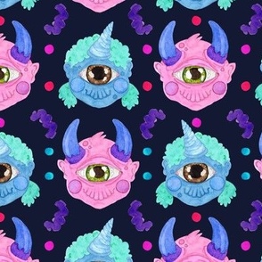 Pastel Cyclops Cuties dark