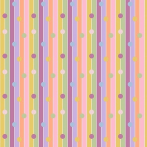 Stripes and circles pastels - extra extra small