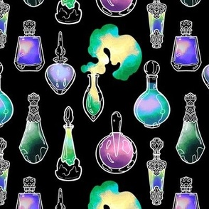 Magic Potion Bottles Sea Witch small scale