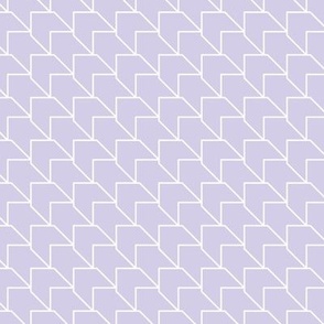The Minimalist - Geometric abstract texture houndstooth arrow design modern pop art lilac purple