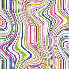Swirling stripes vertical - medium scale