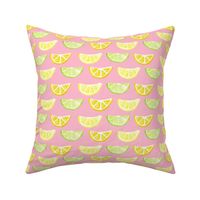 Lemon and bergamot slices - pink - medium