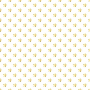 Watercolor stars polka dot pattern