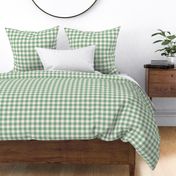 Loden Frost Pantone Green Gingham | Medium - Large Scale Check | Soft Mint Green 