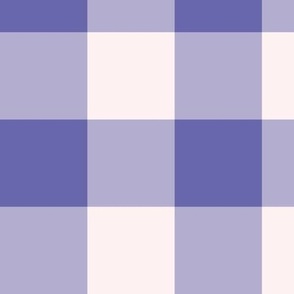 Very Peri Purple Pantone Gingham | Jumbo Maxi Large Scale Check