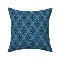 (S) Dotted Harlequin Diamonds in Blue / Hand-drawn / vector / small scale