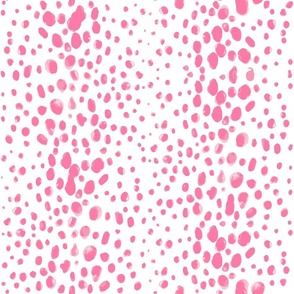 Flamingo Antelope | Animal Print Polka Dots in Hot Pink