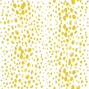 Yellow Antelope | Animal Print Polka Dots in Gold Yellow