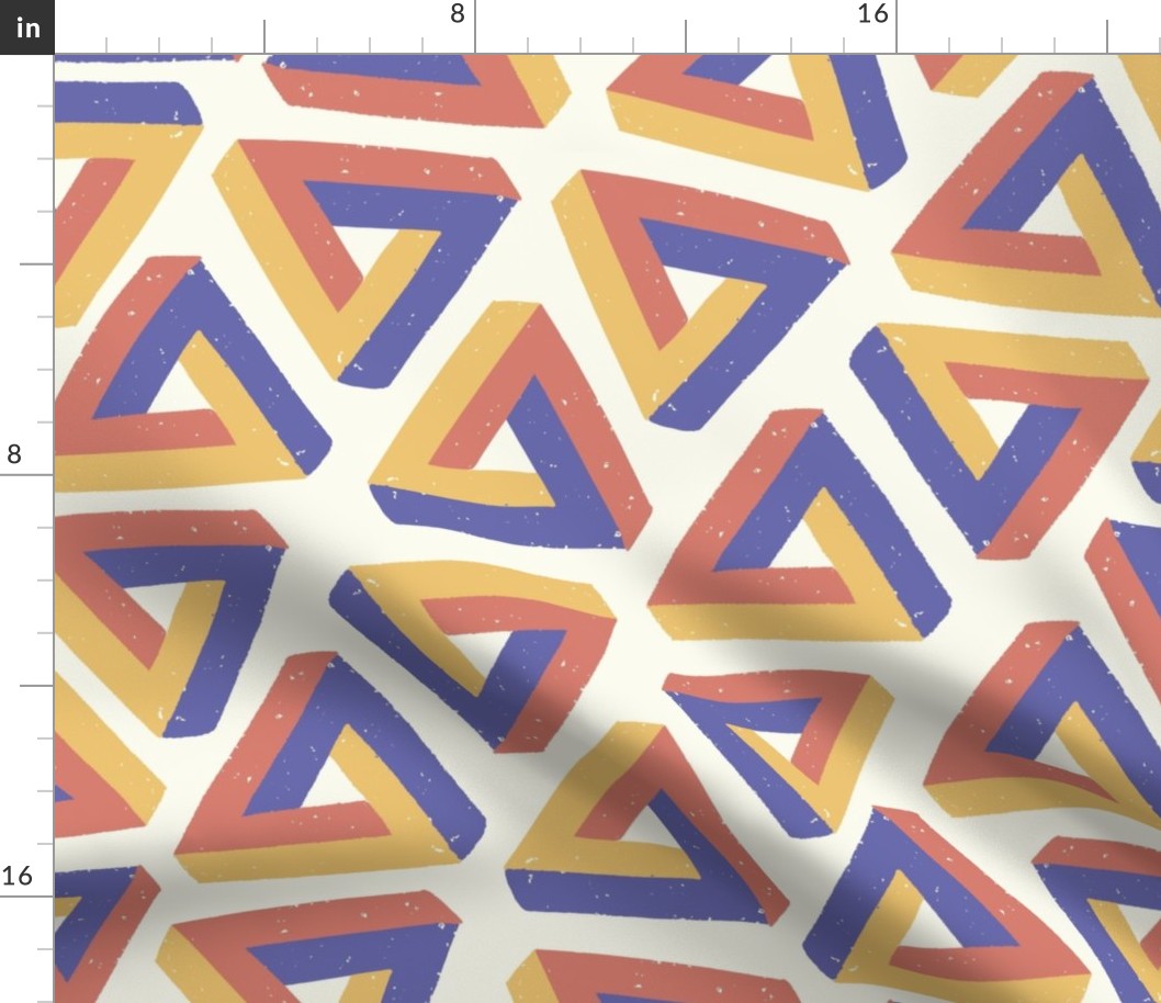 Impossible triangles pattern