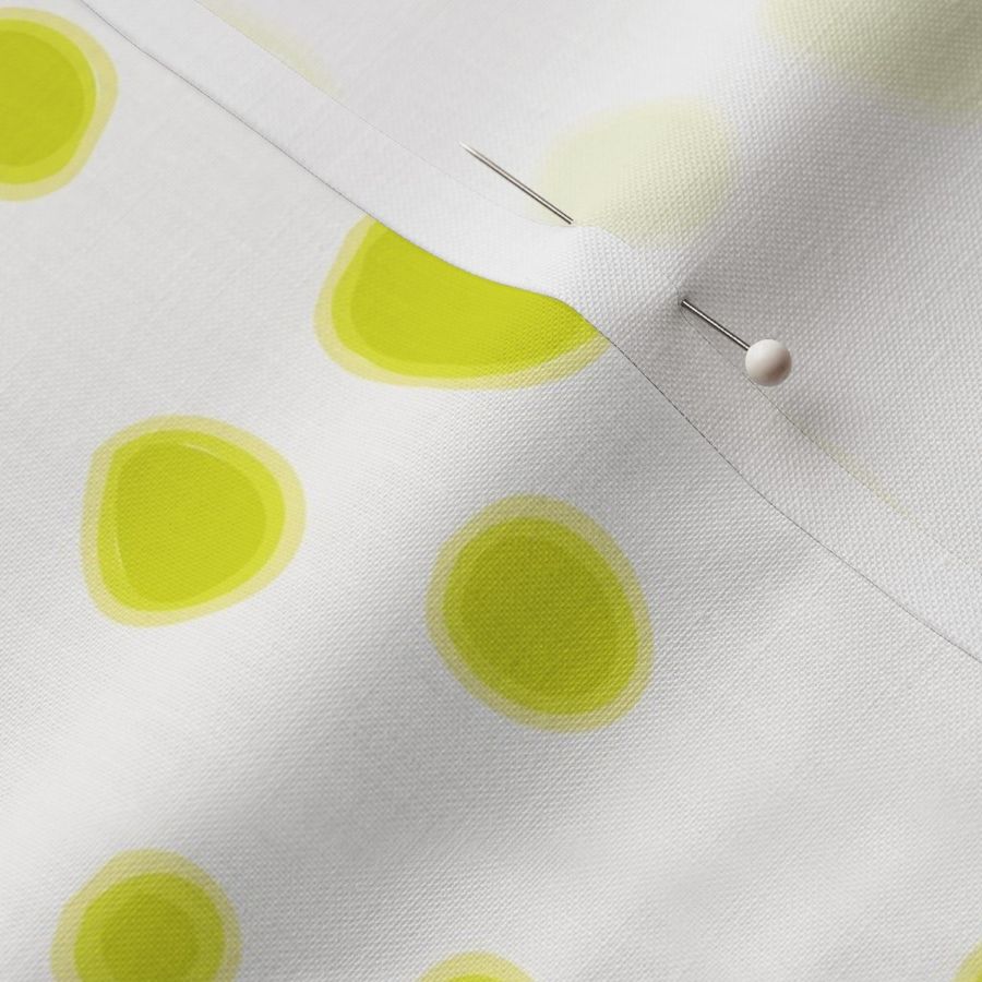 Chartreuse Antelope | Animal Print Polka Dots in Lime Green