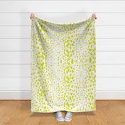 Chartreuse Antelope | Animal Print Polka Dots in Lime Green