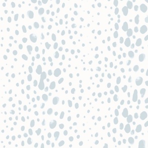 Blue Grey Antelope | Animal Print Polka Dots in Light Blue
