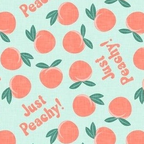 Just Peachy! - summer peaches - minty - LAD22