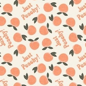 (small scale) Just Peachy! - summer peaches -  cream - LAD22
