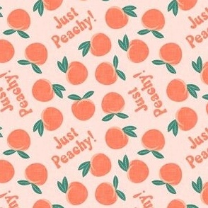 (small scale) Just Peachy! - summer peaches -  peachy pink - LAD22