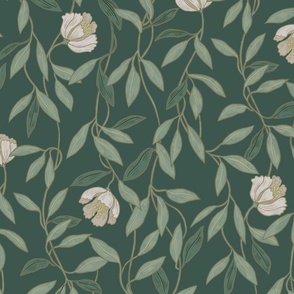 Cara Floral in Green