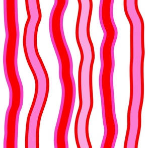 Medium - Strawberry Stripe Pattern 1. Vertical