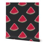 Watermelon Slice Minimalist on Dark Grey Large