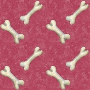 Dog bones dust and scratch pink