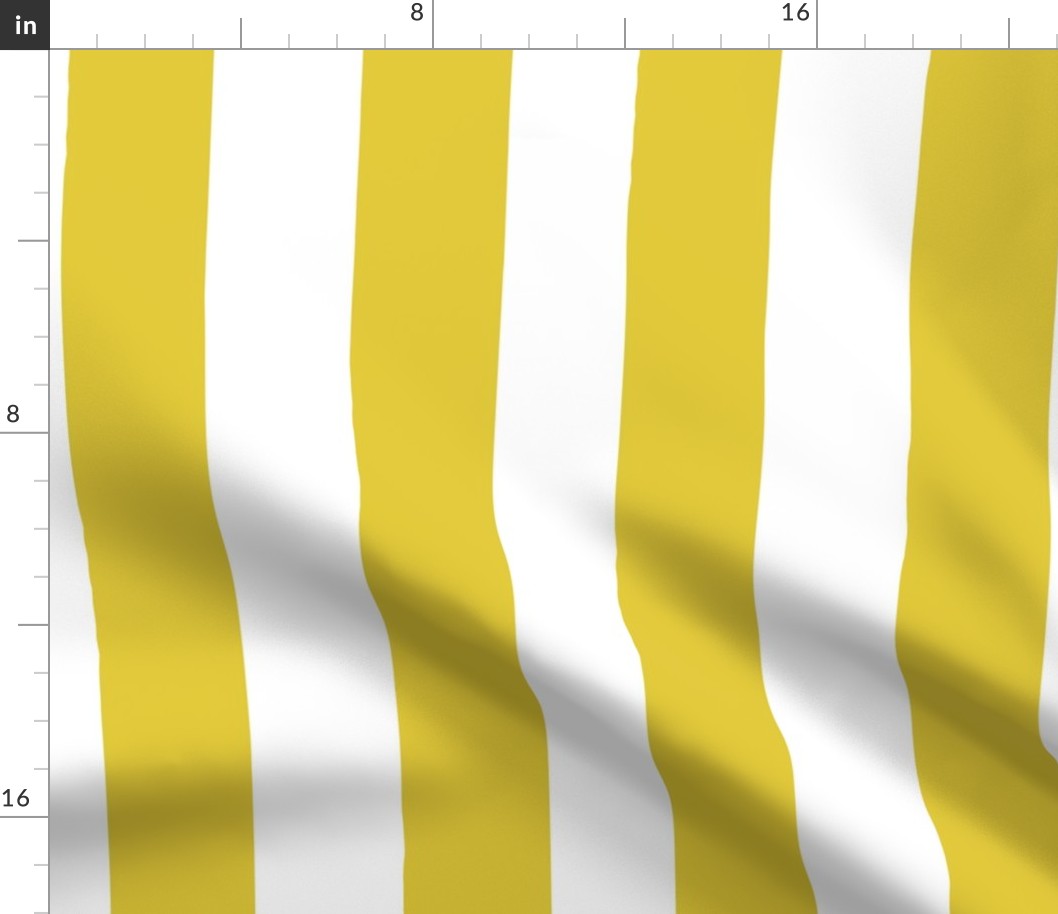 Yellow Cabana Stripe | Gold Yellow Vertical Cabana Stripe