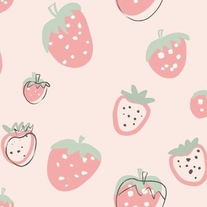 Ditsy_Strawberries_-_Pink