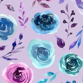 large purple and blue floral lilac