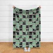 Jumbo Green - Playful Checks ©designsbyroochita