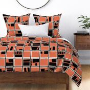 Jumbo Orange - Playful Checks ©designsbyroochita