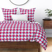 Patriotic mixed up houndstooth