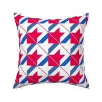 Patriotic mixed up houndstooth