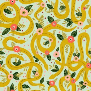 Garden Snakes- yellow