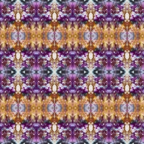 day 52 abstract purple and brown ice dyed pattern