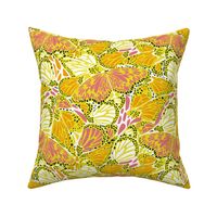 Welcome Summer- Butterfly Kaleidoscope- Watermelon Marigold Lemon Lime- Regular Scale