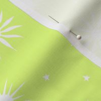 Summer Suns and Stars Regular Scale lime green by Jac Slade