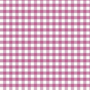 Gingham vichy check peony