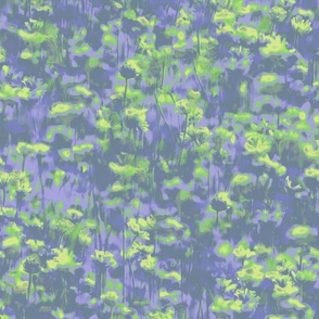 Pastel Comfort neon flower meadow lavender lime