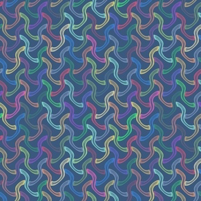 rainbow lights - curving weave