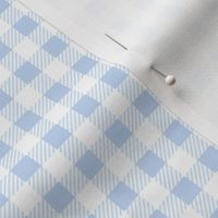 Summer picnic plaid - minimalist tartan design small buffalo checker design periwinkle blue 