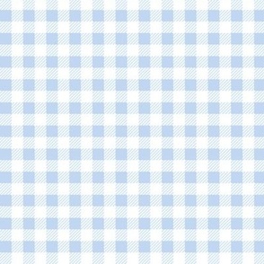 Summer picnic plaid - minimalist tartan design small buffalo checker design periwinkle blue 