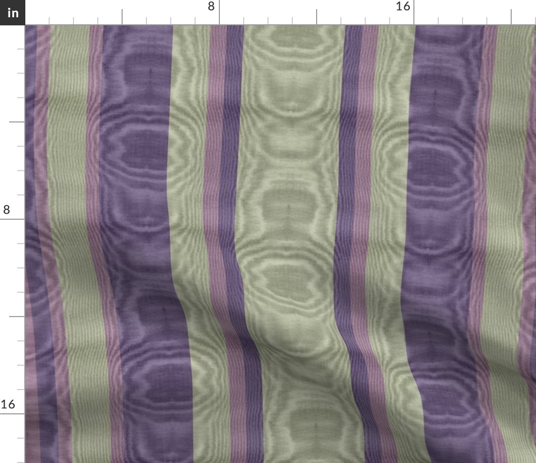 Holy Smoke Amethyst & Sage Striped Moire