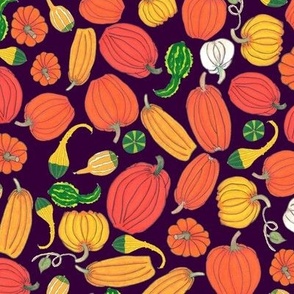 Pumpkins and Gourds - Dark Purple