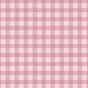 Check plaid dusky pink