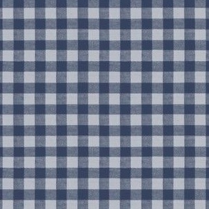 Check plaid denim blue