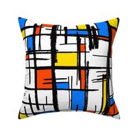 Bauhaus Mondrian De Stijl Mid Century Modern Painting