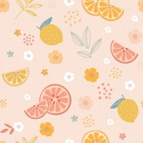 Citrus Lemon, Grapefruit, Orange_Peach, Blush Pink