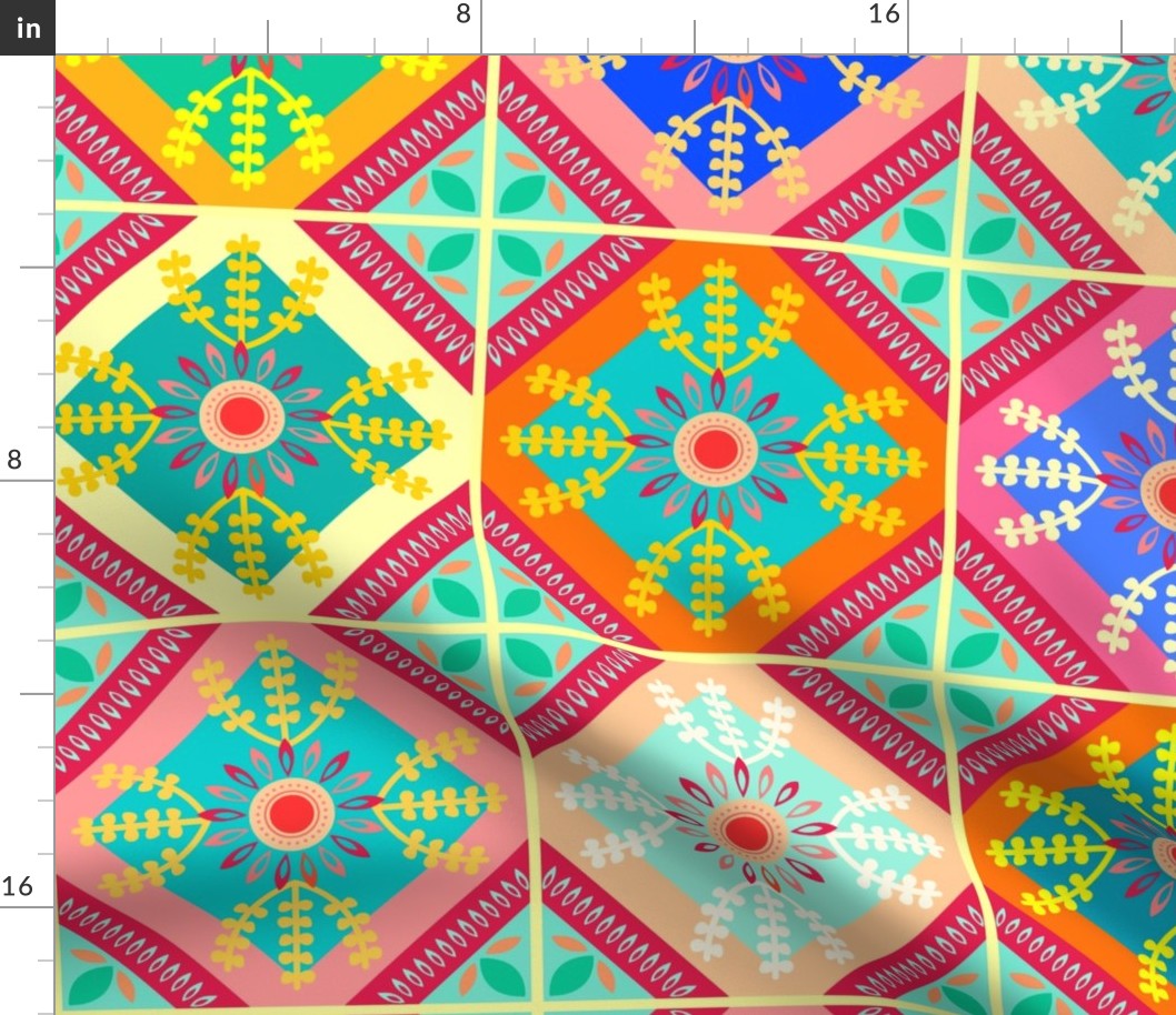 Alina Tiles Spring Colors - XL