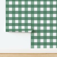 sage green gingham - green check fabric -St Patricks Day - medium - cute